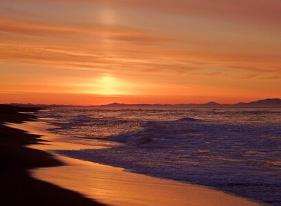 Forward surf sunset