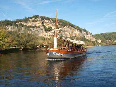 Barge boat river photo