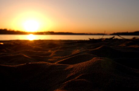 Dusk beach maryland photo