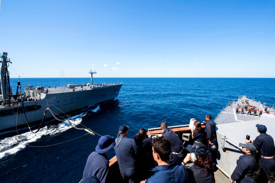 USS Fitzgerald flight deck activity 150705-N-XM324-156