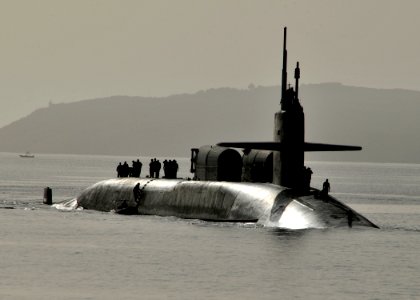 USS Florida arrives in Souda Harbor. (8793142345)
