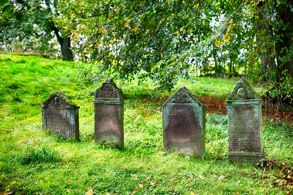 Old cemetery old graves photo