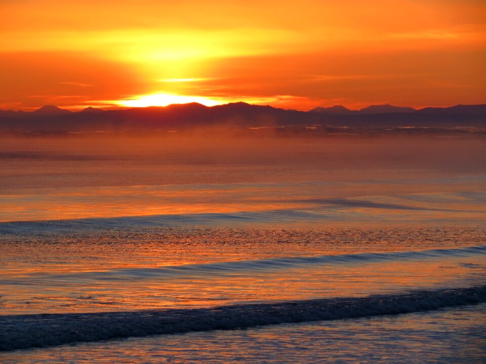 Forward surf sunset