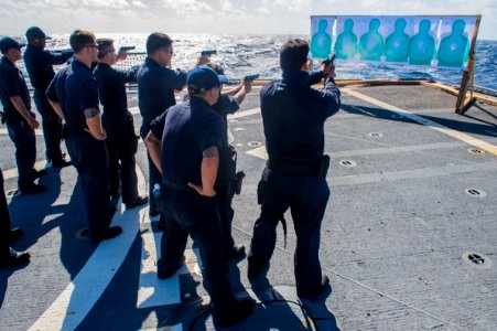 USS Fitzgerald live-fire drill 150702-N-XM324-248