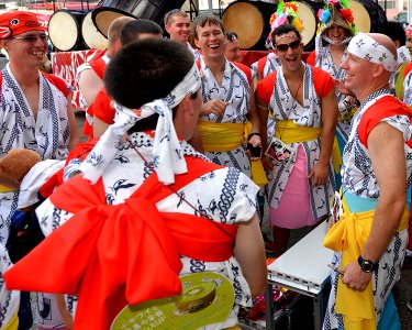 USS Fitzgerald sailors participate in the Aomori City Nebuta Festival Parade 130806-N-ZI955-062