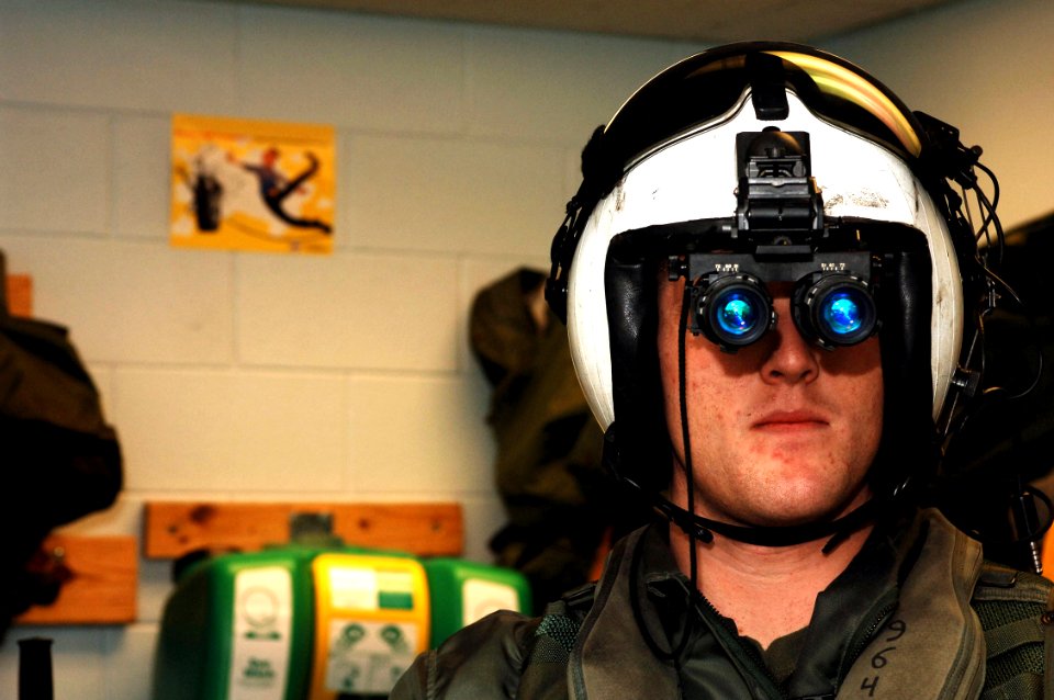US Navy 070212-N-5758H-278 Aviation Warfare Systems Operator 3rd Class James Simpson, assigned to the
