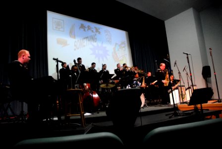 US Navy 070218-N-7656R-002 Sailors assigned to Navy Band Northwest play a jazz concert photo