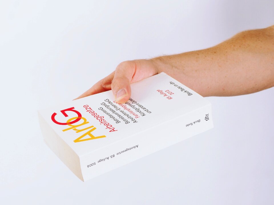 Hand isolated book pages