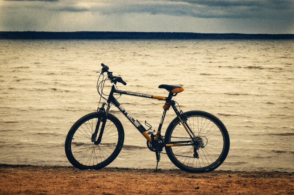 Lake bike sand