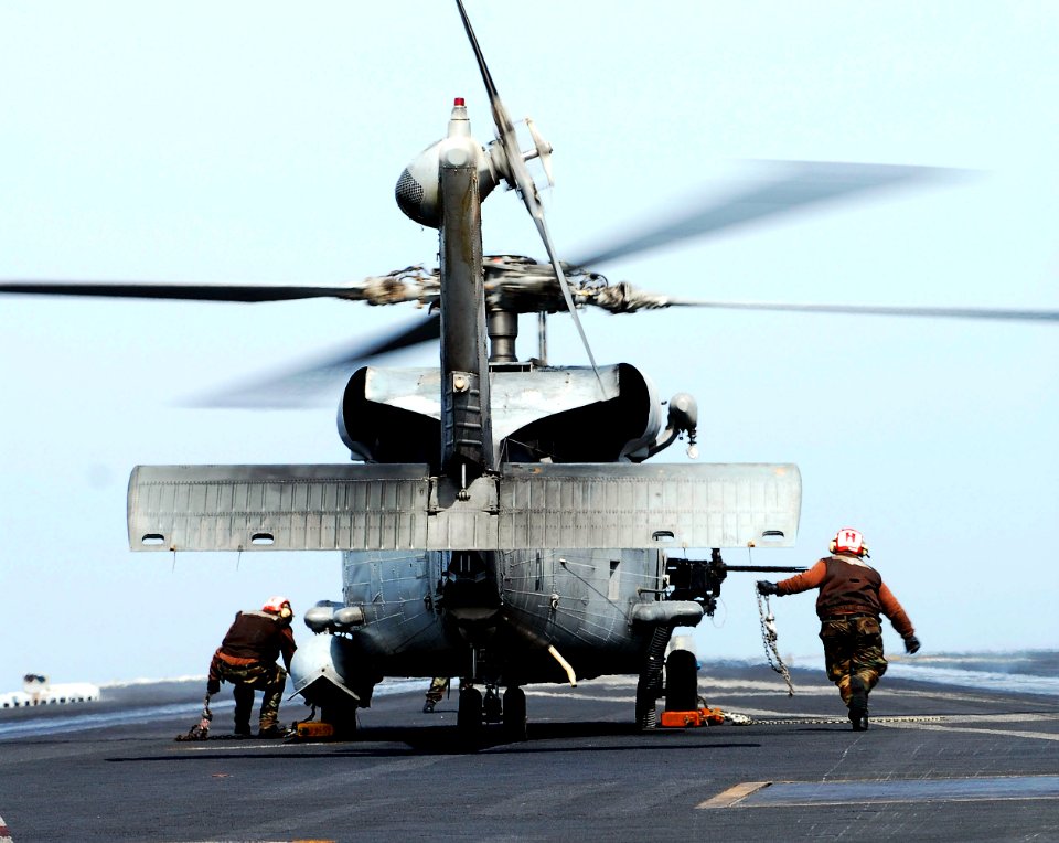 US Navy 070308-N-3729H-072 After an SH-60F Seahawk, assigned to the