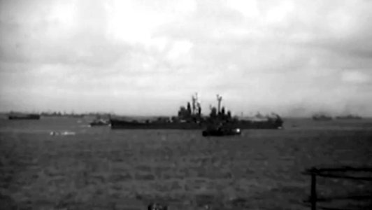 USS Fall River (CA-131) at Bikini Atoll, 5 July 1946 (81022)