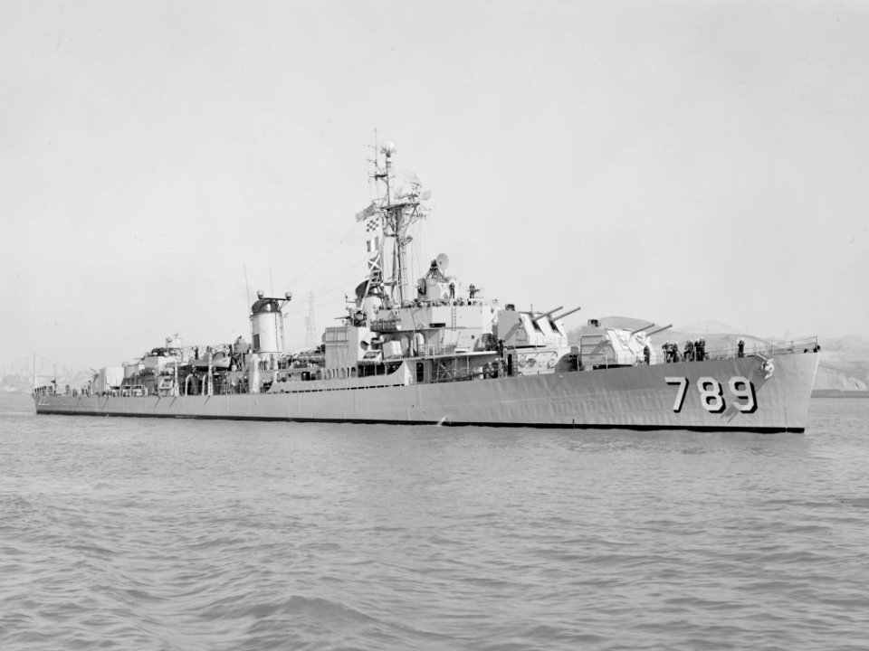 USS Eversole (DD-789) underway on 6 July 1951