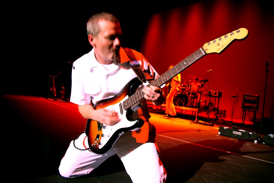US Navy 070316-N-3271W-004 Musician 2nd Class Robert Collier and members of the Destroyers, Navy Band Southwest's top 40 rock group, perform at the Fox Tucson Theatre as part of festivities congruent with Tucson Navy Week