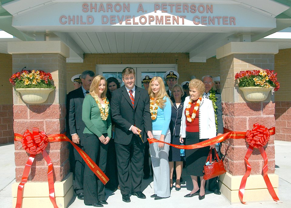 US Navy 070312-N-1082Z-001 The Sharon A. Peterson Child Development Center (CDC) is dedicated at Naval Air Station Oceana (NAS)