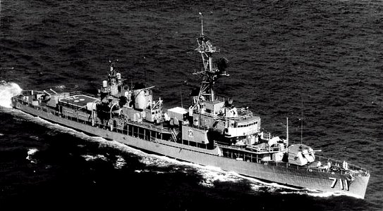 USS Eugene A. Greene (DD-711) underway, circa in 1965