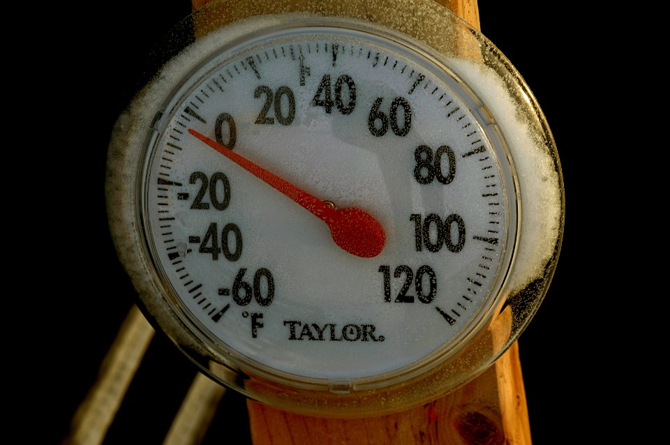US Navy 070317-N-3642E-379 During the warmest part of the day, a thermometer outside of the Applied Physics Laboratory Ice Station's (APLIS) mess tent still does not break out of the sub-freezing temperatures