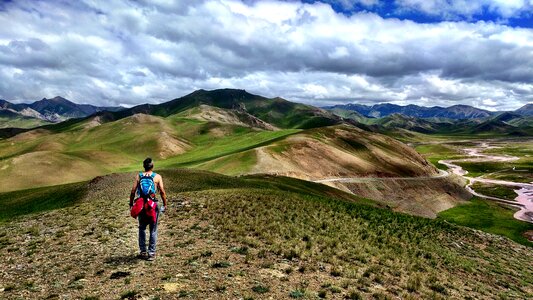 Panorama mountain time out photo