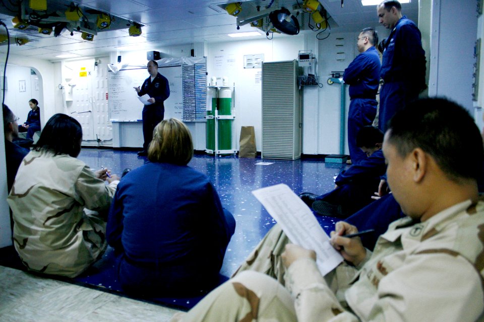 US Navy 070316-N-1328S-001 The amphibious assault ship USS Boxer (LHD 4) received the Force Commander's Annual Health Promotion Unit Award for taking care of its Sailors and Marines