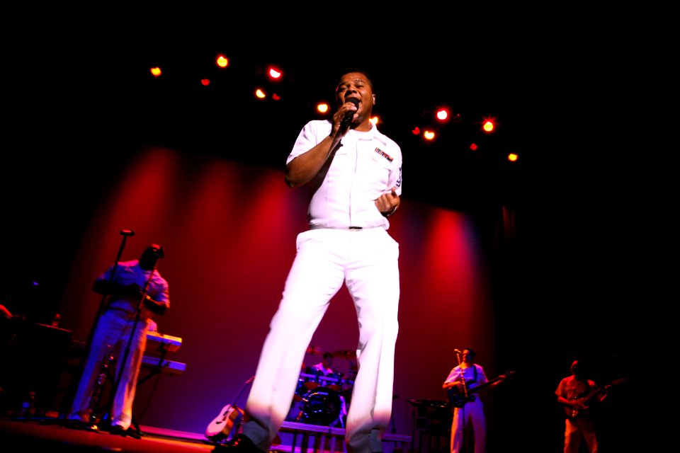 US Navy 070316-N-3271W-002 Musician 2nd Class Kori Gillis and members of the Destroyers, Navy Band Southwest's top 40 rock group, perform at the Fox Tucson Theatre as part of festivities congruent with Tucson Navy Week