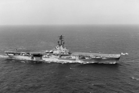 USS Essex (CVS-9) launching S-2 1964