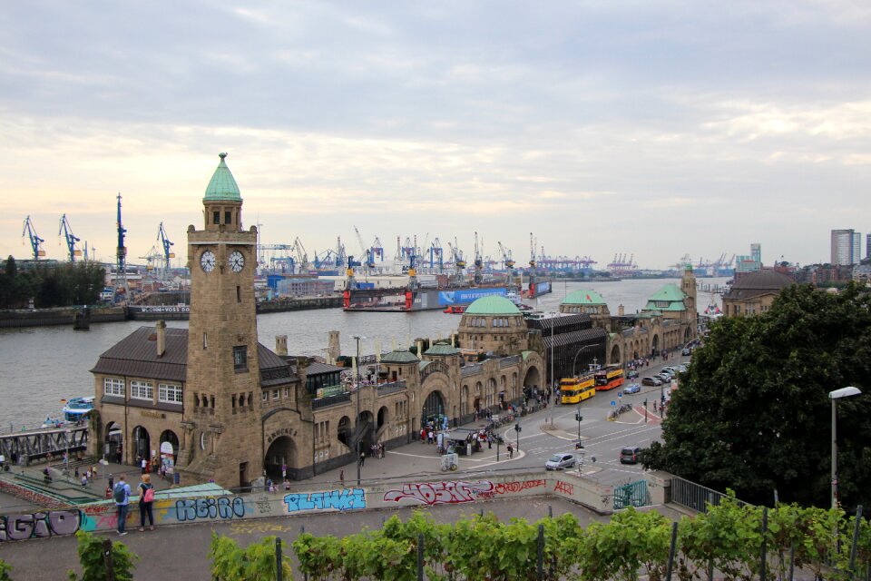 Hamburg landungsbrücken port port city