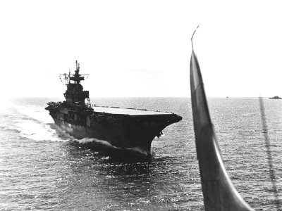 USS Enterprise (CV-6) operating in the central Pacific in March 1944