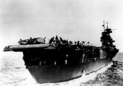 USS Enterprise (CV-6) aft view 1942