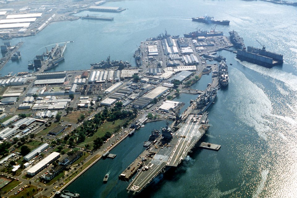USS Enterprise at Subic Bay