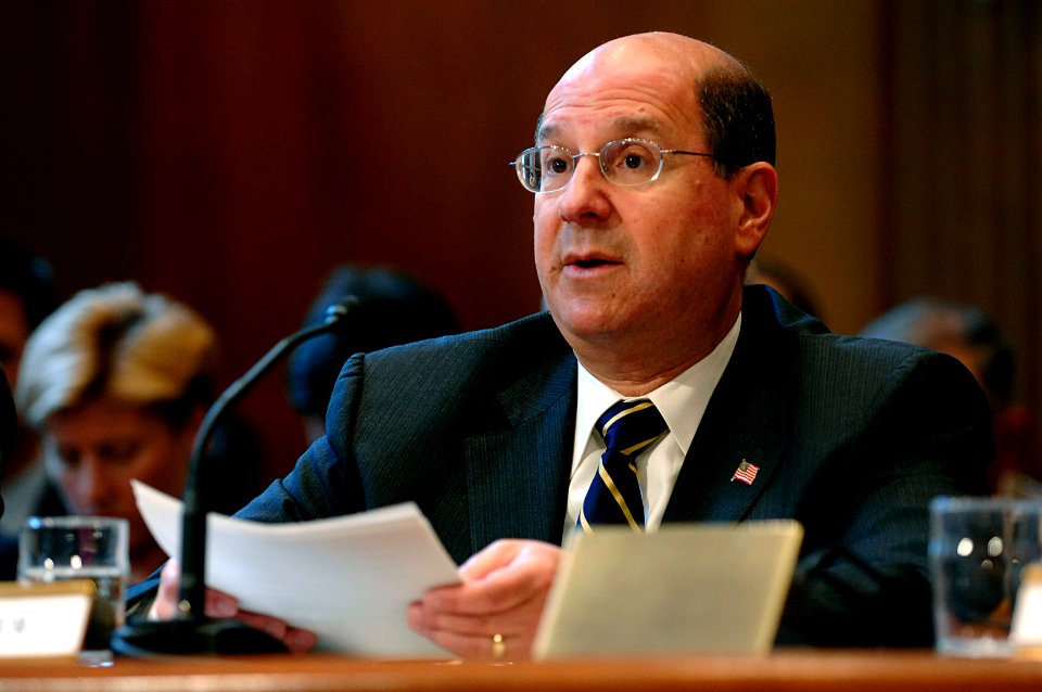 US Navy 070328-N-3642E-070 Secretary of the Navy (SECNAV), the Honorable Dr. Donald C. Winter appears before the Senate Appropriations Committee for Defense to give testimony and answer questions concerning the fiscal year 2008