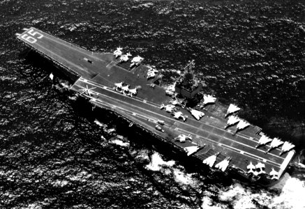 USS Enterprise (CVAN-65) underway in the South China Sea 1975
