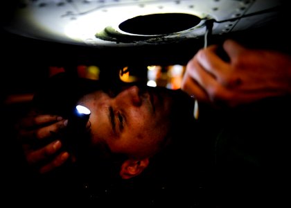 USS Enterprise sailors at work 120202-N-FI736-101