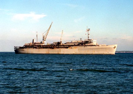 USS Emory S. Land (AS-39) underway in Chesapeake Bay on on 20 August 1995 (6491243) photo