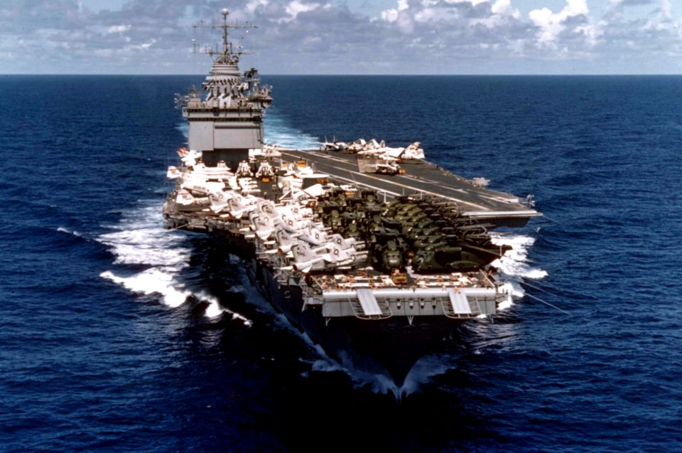 USS Enterprise (CVAN-65) returning from Saigon evacuation 1975