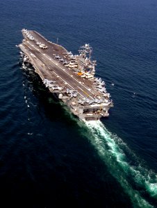 US Navy 070401-N-0535P-060 Nimitz-class aircraft carrier USS Harry S. Truman (CVN 75) transits through the Atlantic Ocean