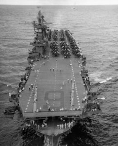 USS Enterprise (CV-6) underway towards the Panama Canal on 10 October 1945 (80-G-701166)