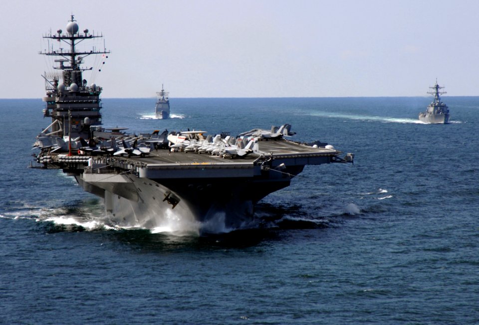 US Navy 070406-N-0535P-154 Nimitz-class aircraft carrier USS Harry S. Truman (CVN 75) transits the Atlantic during Tailored Ships Training Availability