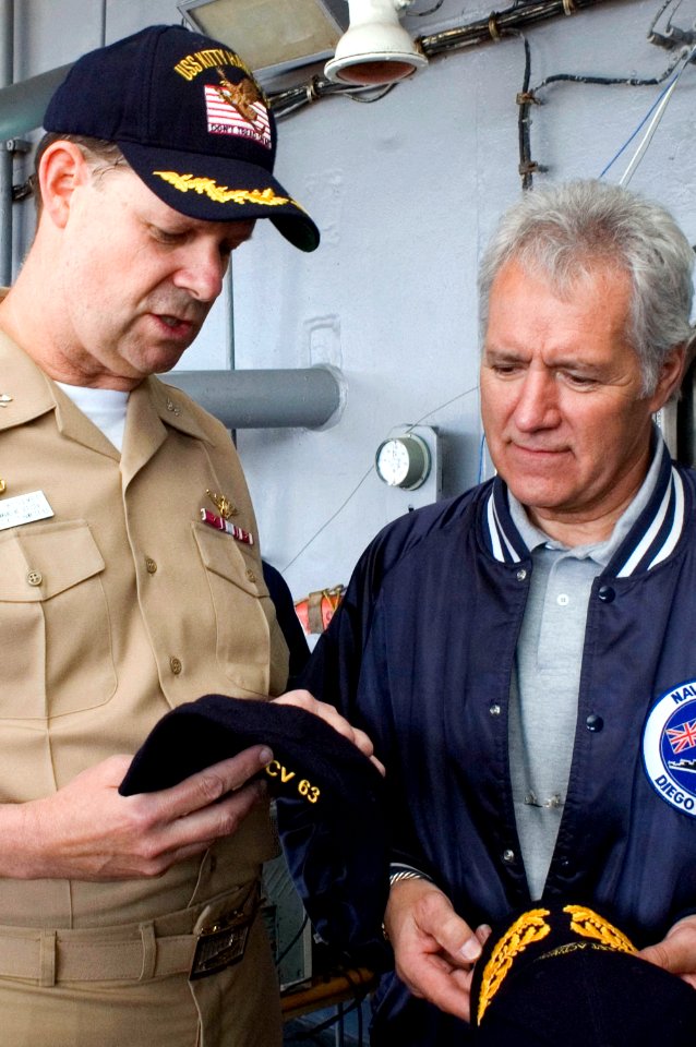 US Navy 070329-N-9864S-007 Alex Trebek of the popular American trivia game show