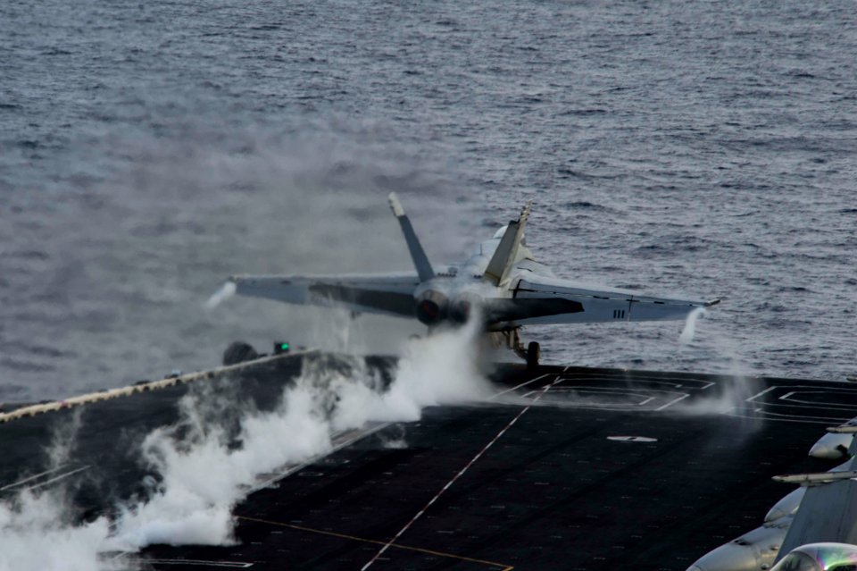 USS Dwight D. Eisenhower flight operations 130313-N-XQ474-267