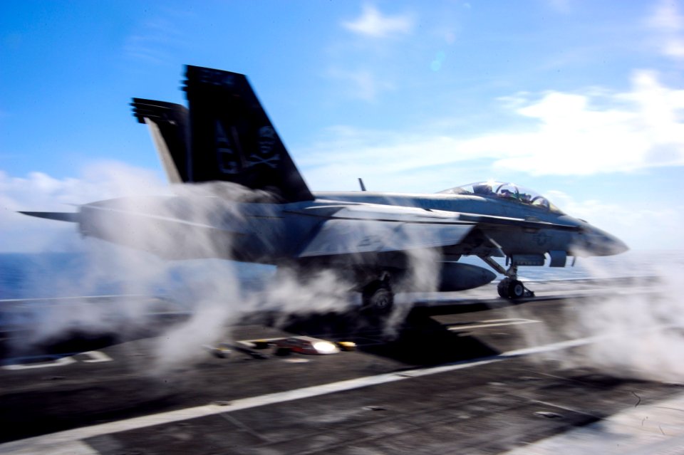 USS Dwight D. Eisenhower conducts flight operations. (8530725281)