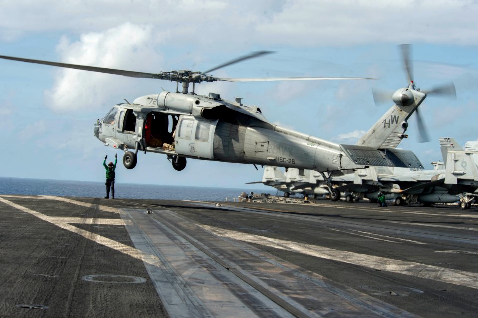 USS Dwight D. Eisenhower conducts flight operations. (9018252080)