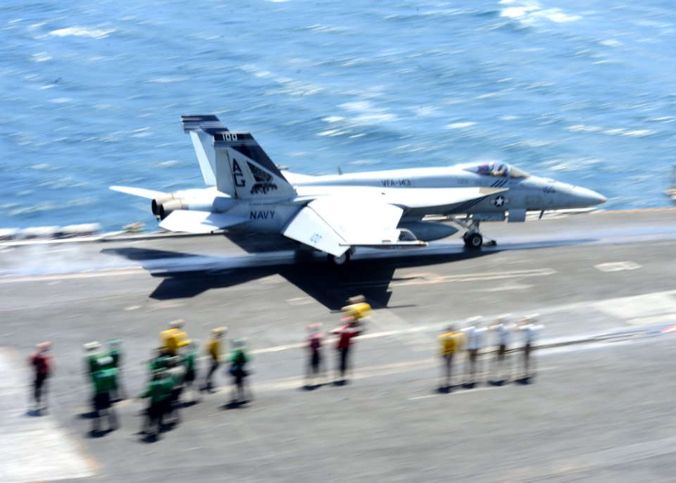 USS Dwight D. Eisenhower conducts flight operations. (8634867491)