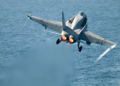USS Dwight D. Eisenhower conducts flight operations. (8960396303)