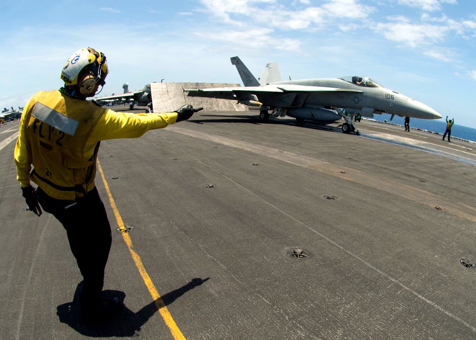 USS Dwight D. Eisenhower conducts flight operations. (9017061807)