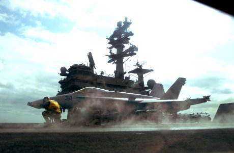 US Navy 070419-N-4776G-056 An F-A-18C Hornet, assigned to the