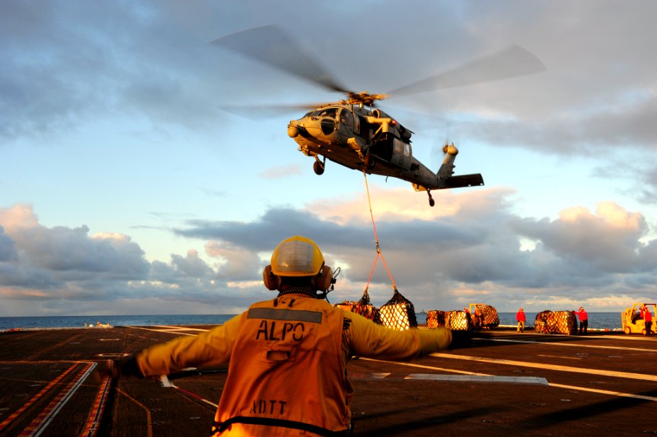 USS Dwight D. Eisenhower conducts flight operations. (23400363356)