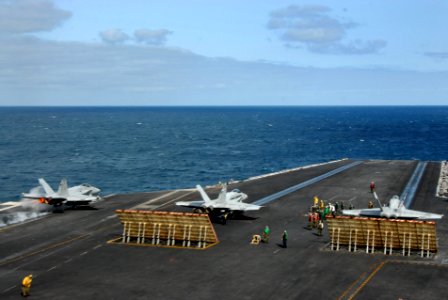 US Navy 070419-N-3659B-057 An F-A-18C Hornet, assigned to the