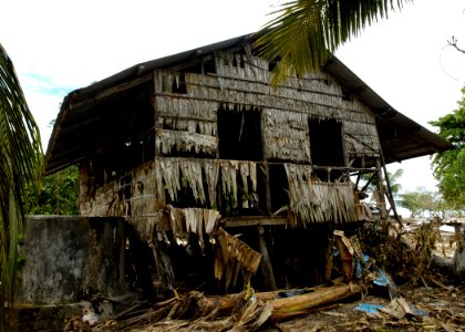 US Navy 070416-N-4790M-098 On April 2, an 8.1 magnitude earthquake and resulting tsunami struck the Solomon Islands killing 14 residents of Titiana and causing significant destruction