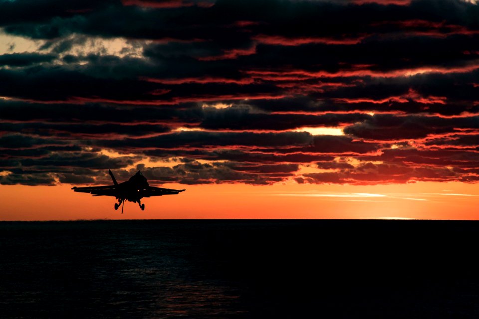 USS Dwight D. Eisenhower conducts flight operations. (33844573981)