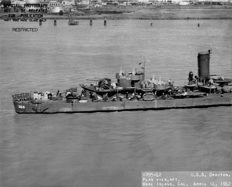 USS Drayton (DD-366) - 19-N-29185