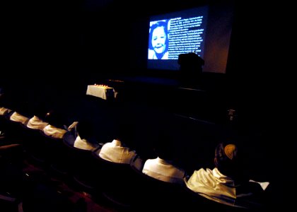 US Navy 070426-N-4965F-006 Sailors assigned to Naval Station (NAVSTA) Pearl Harbor sit with Daniel Bender from Honolulu, reform Jewish educator and Lay Leader for the Aloha Jewish Chapel